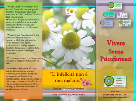 Brochure Vivere Senza Psicofarmaci pag 1